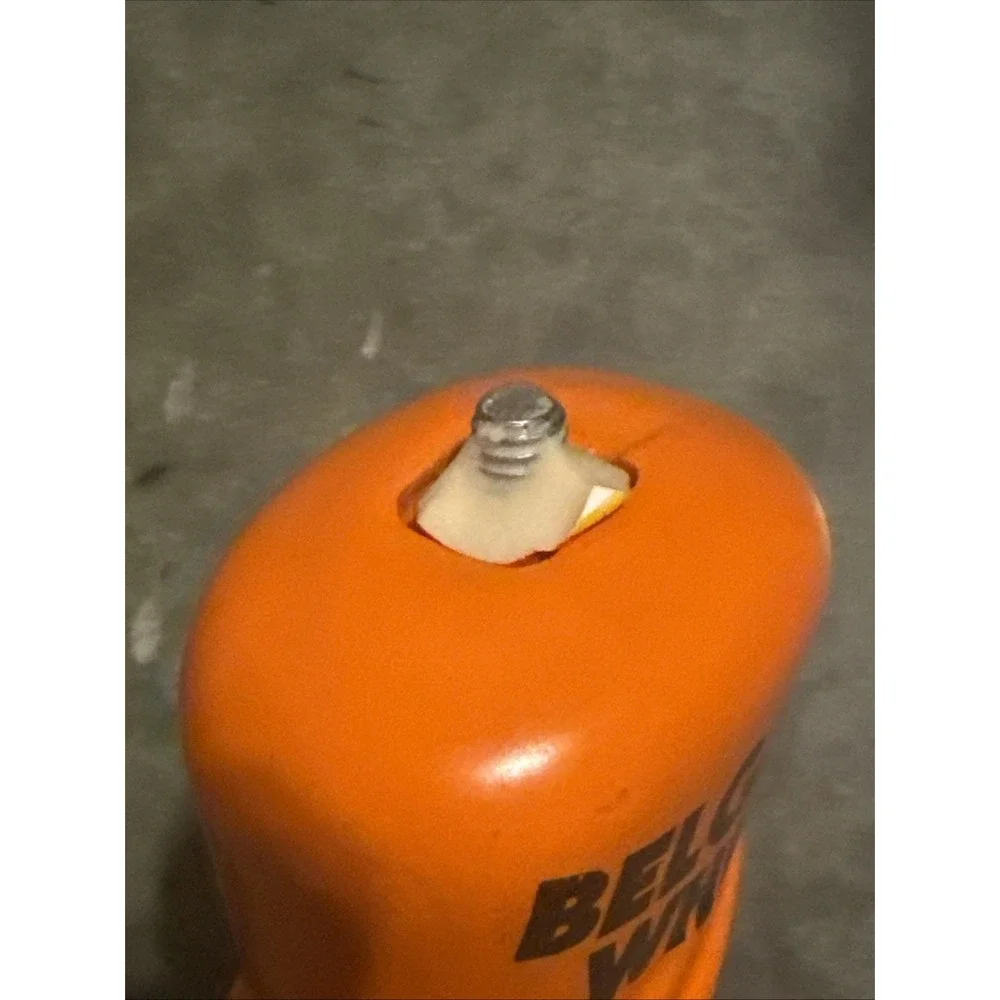 Shock Top Brewing CO BELGIAN WHITE Beer Tap Handle Orange 12